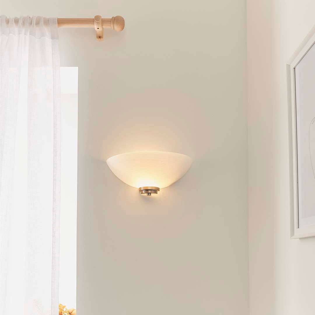 Welles Wall Light Satin Chrome