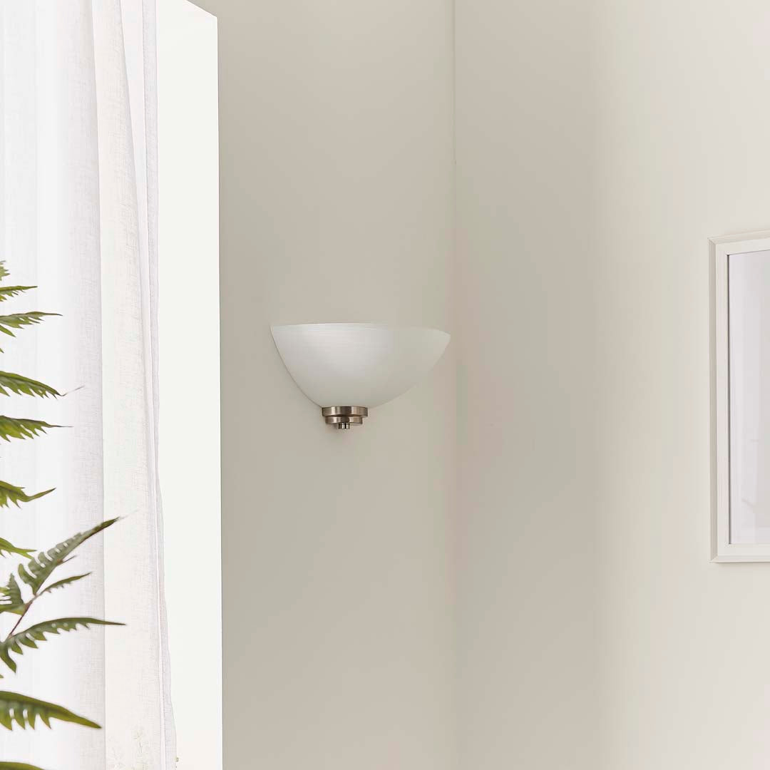 Welles Wall Light Satin Chrome