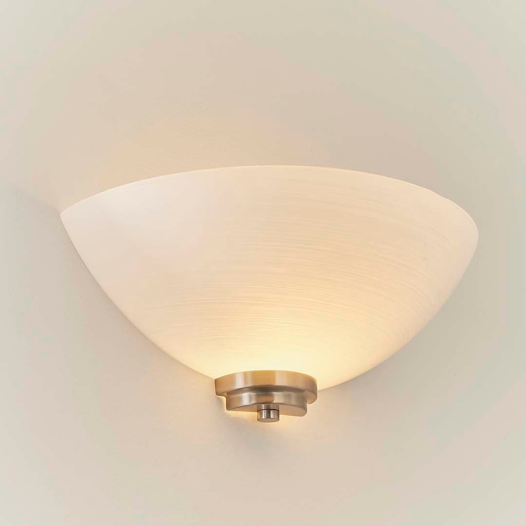 Welles Wall Light Satin Chrome