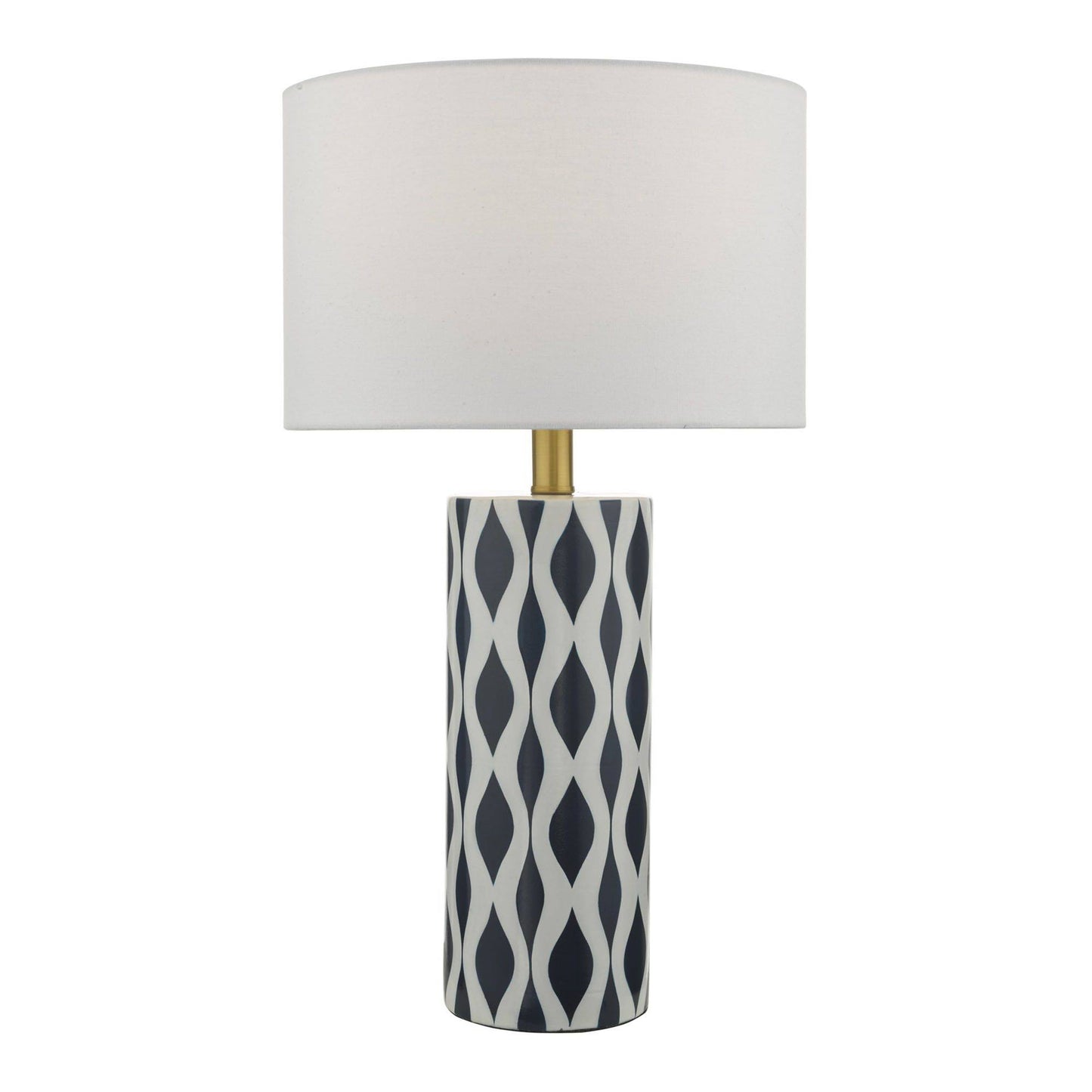 Weylin Navy and White 56cm Table Lamp