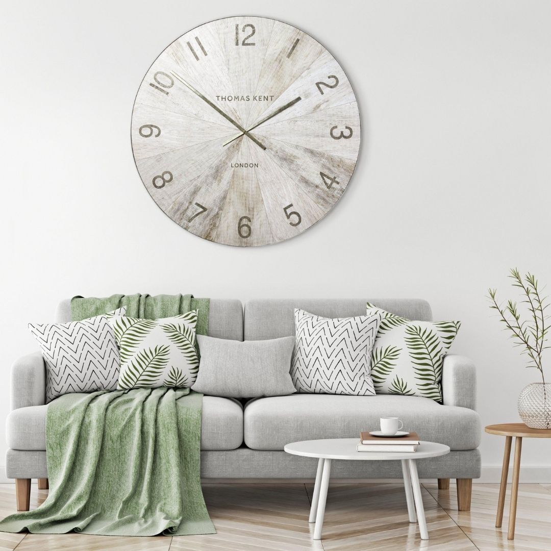Thomas Kent Wharf Grand Clock Pickled Oak