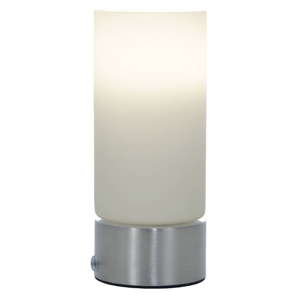 Wyoming Satin Chrome & Glass Touch Table Lamp