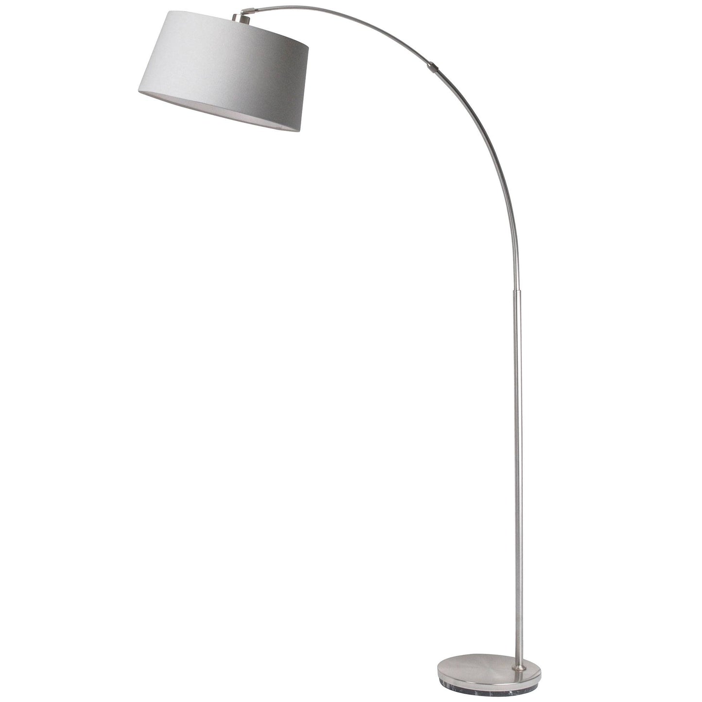 Jive Satin Chrome Arc Floor Lamp