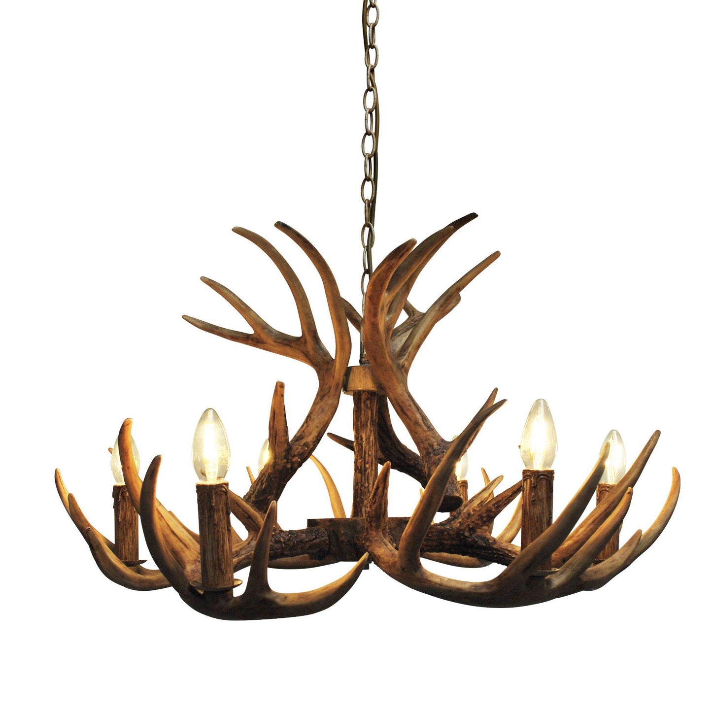 Lochranza 6 Light Rustic Antler Pendant Ceiling Light