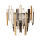 Onega 1 Light Champagne and Smoked Crystal Wall Light