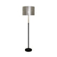 Zanita 1 Light 2 Toned Stem Silver Floor Lamp