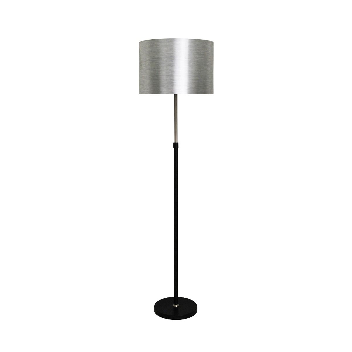 Zanita 1 Light 2 Toned Stem Silver Floor Lamp