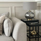Acilia Antique Brass and Smoked Glass Table Lamp