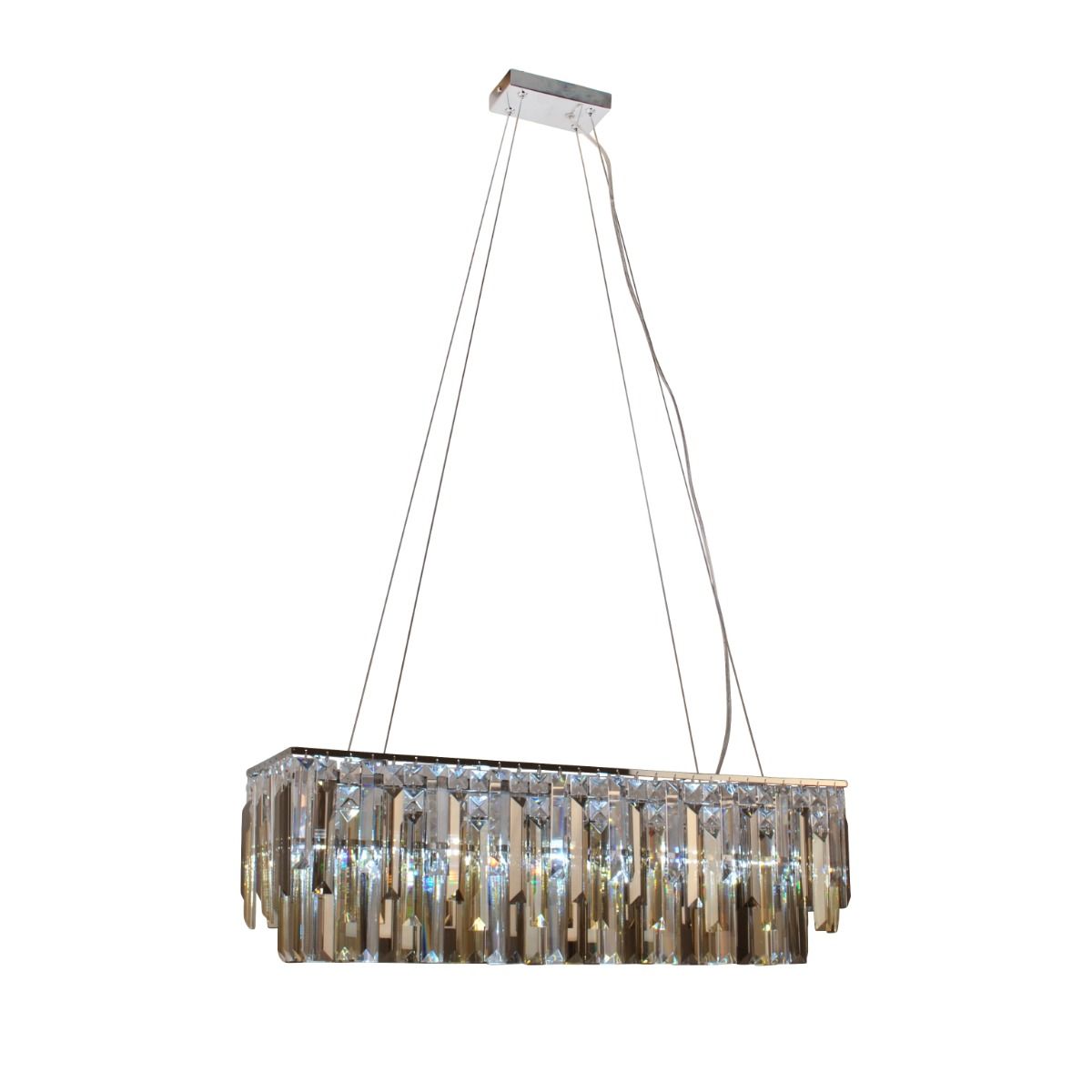 Onega 4 Light Polished Chrome Linear Ceiling Pendant