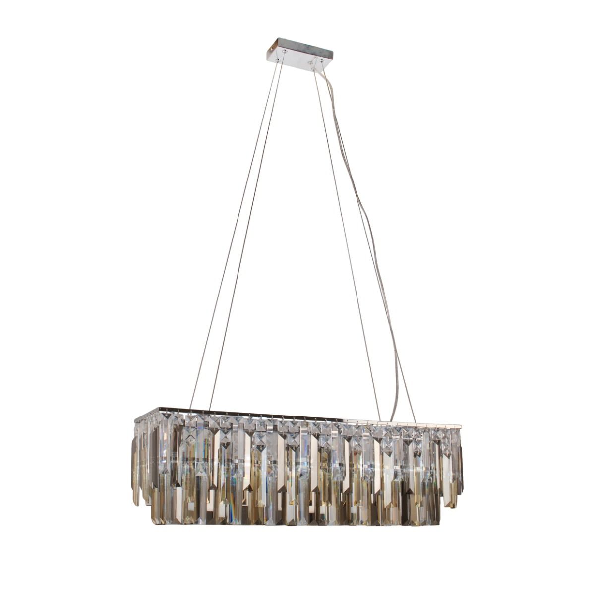 Onega 4 Light Polished Chrome Linear Ceiling Pendant