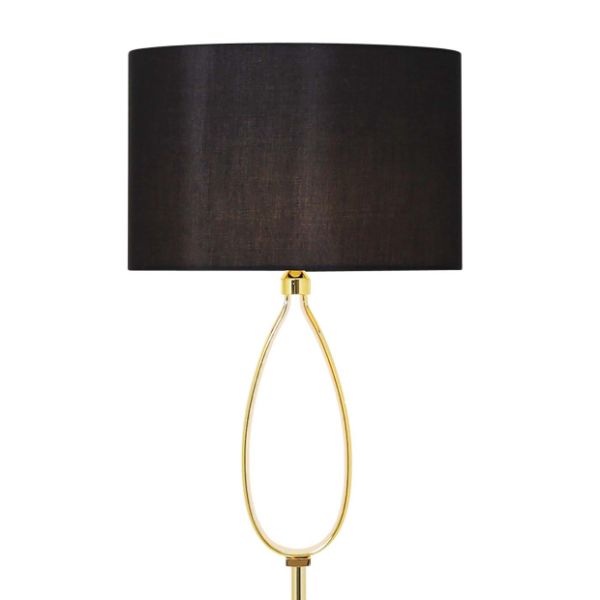 Zabina LED Gold & Black Floor Lamp