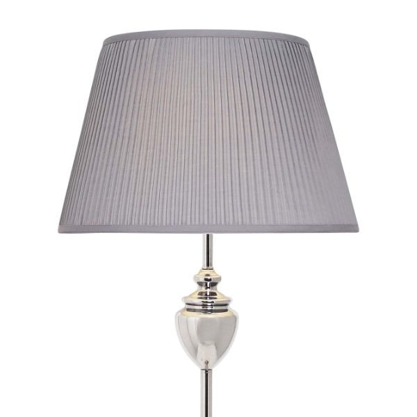 Giona Polished Chrome & Grey Floor Lamp