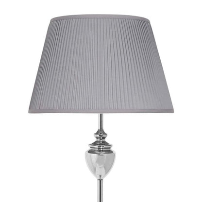 Giona Polished Chrome & Grey Floor Lamp