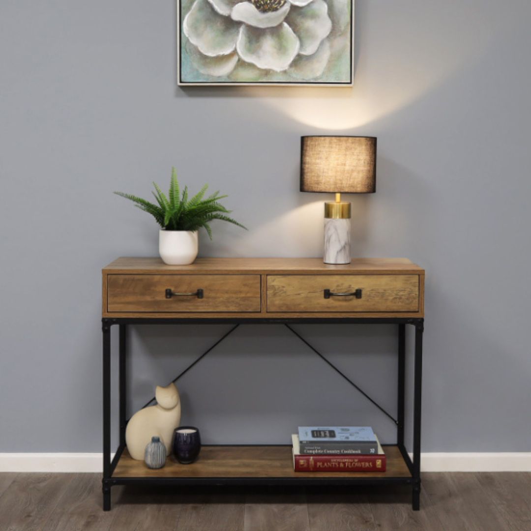Devota 2 Toned Gold Table Lamp