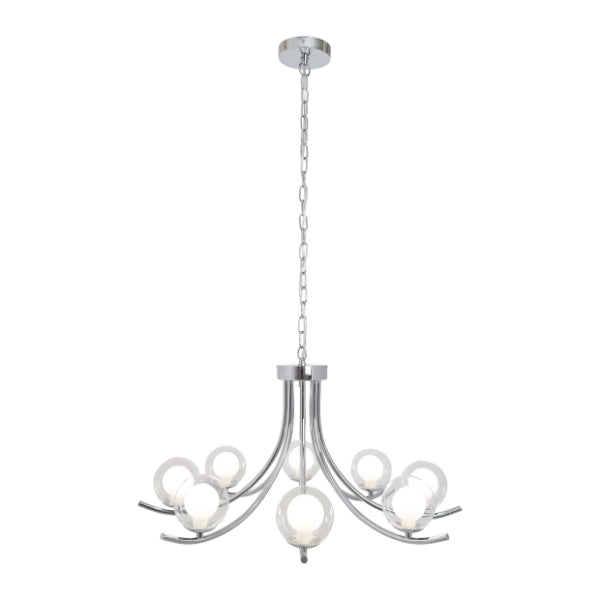 Jimena 5 Light Polished Chrome Pendant Ceiling Light