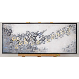 Bubble Abstract Canvas With Black Frame 40x100cm