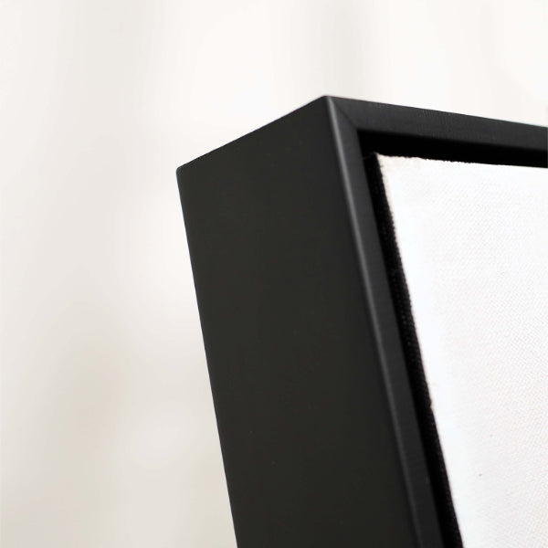 Winter Abstract Canvas With Black Frame 50x120cm