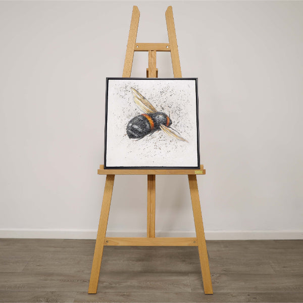 Bee Canvas With Black Frame 50x50cm
