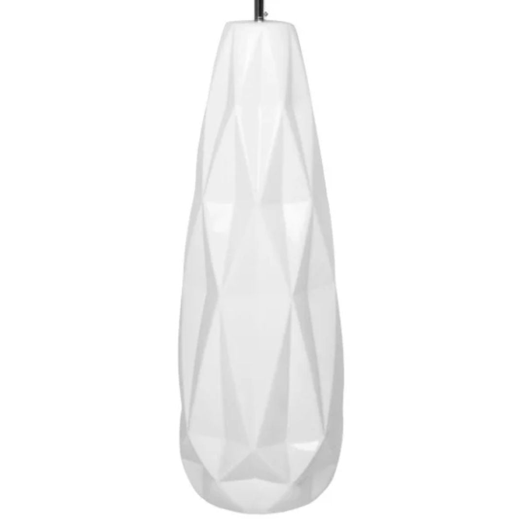 Skova White Ceramic Floor Lamp
