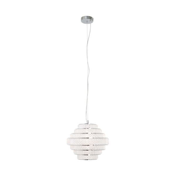 Heini Chrome & Crystal Ceiling Pendant