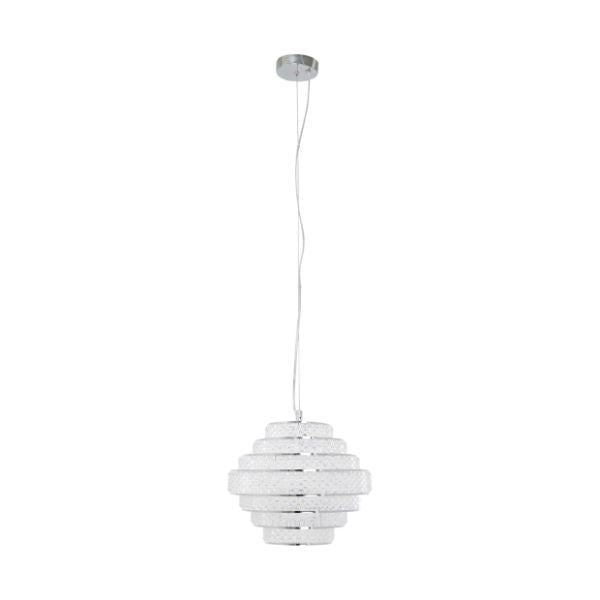 Heini Chrome & Crystal Ceiling Pendant