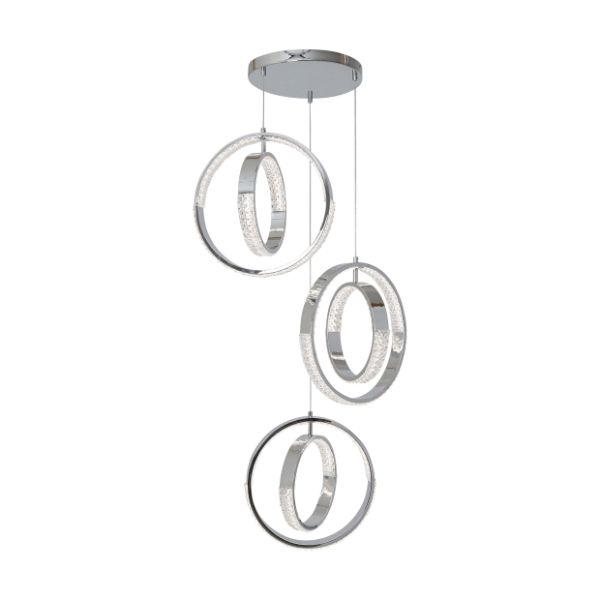 Yazia Polished Chrome LED Ceiling Pendant