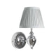 Giona Polished Chrome & Grey Wall Light