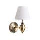 Giona Antique Brass & White Wall Light