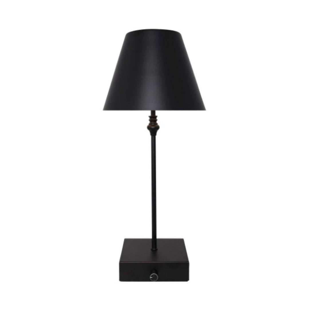 Lustre Black Rechargeable LED Table Lamp