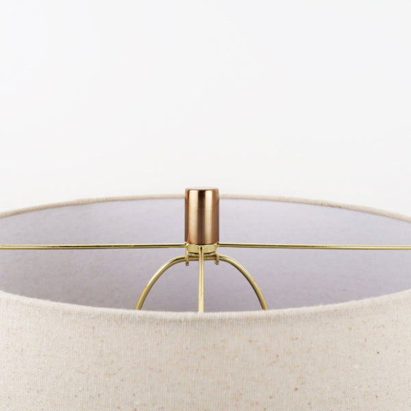 Ona Antique Brass & Textured Glass Table Lamp