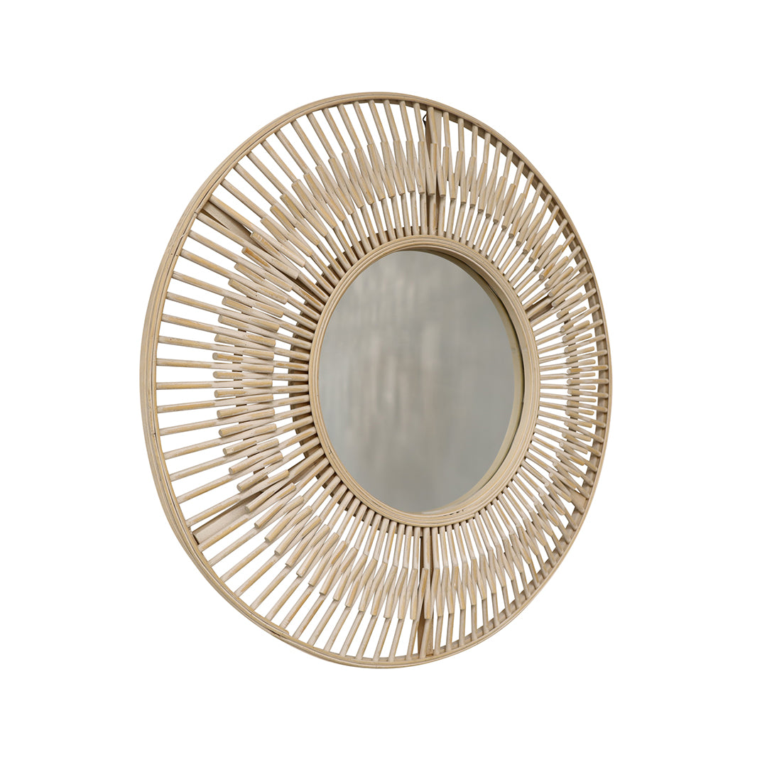 Koppla Round Bamboo Mirror
