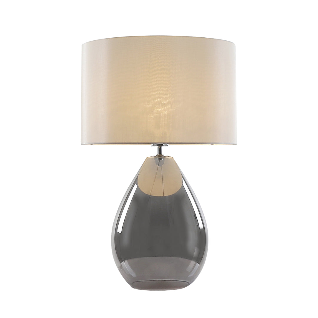 Waltham Smoked Glass Table Lamp