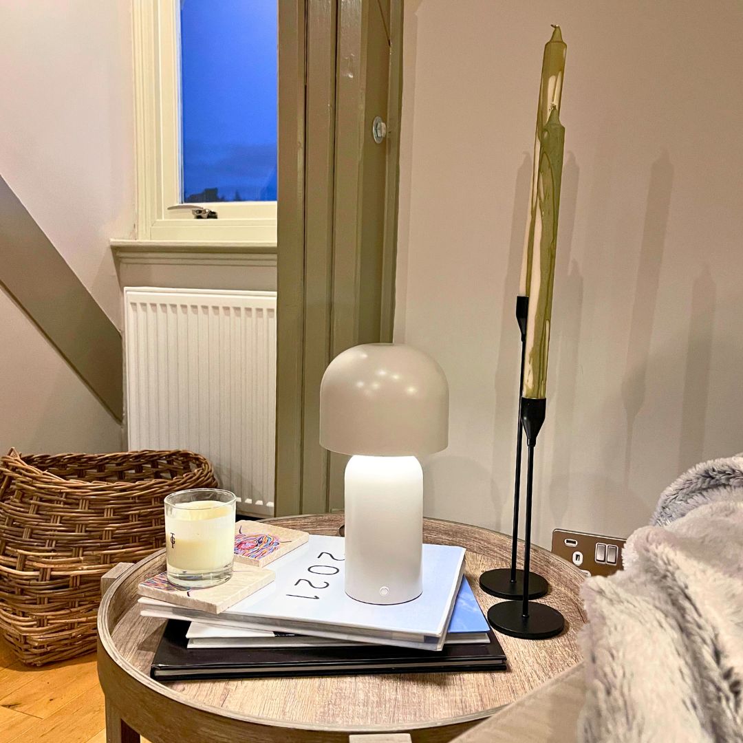 Tina Natural LED Rechargeable Table Lamp