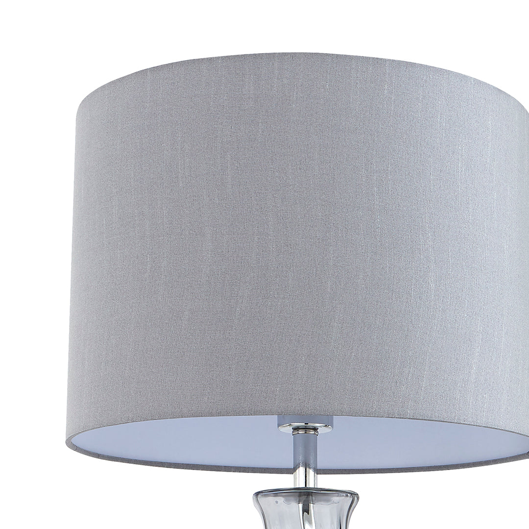 Rigl Twist Grey Glass Table Lamp