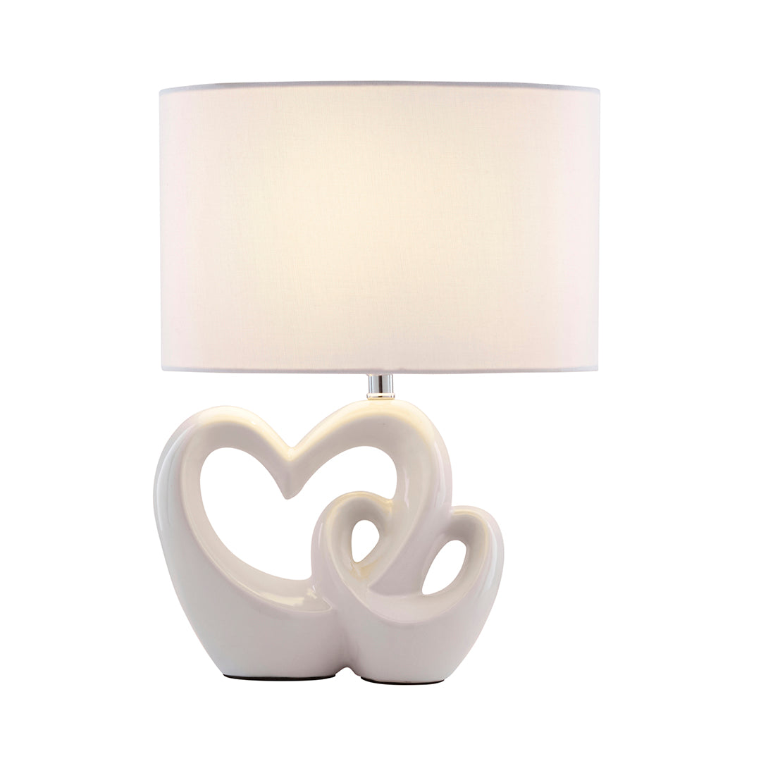 Link White Ceramic Table Lamp