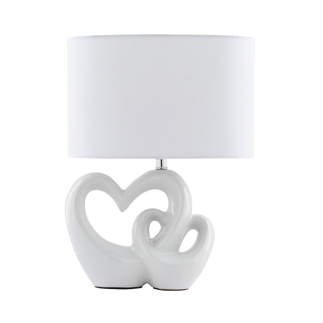 Link White Ceramic Table Lamp
