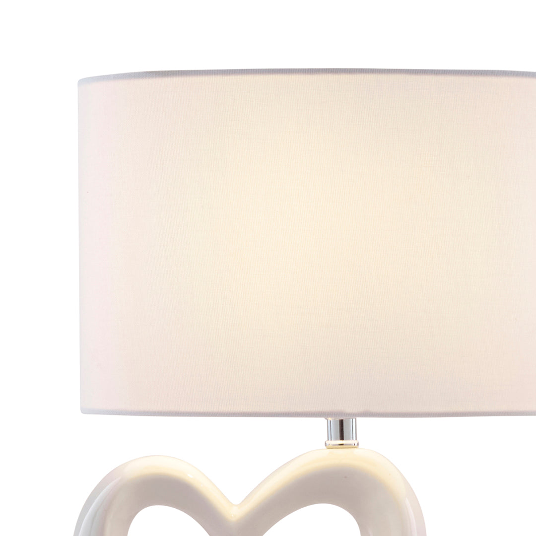 Link White Ceramic Table Lamp