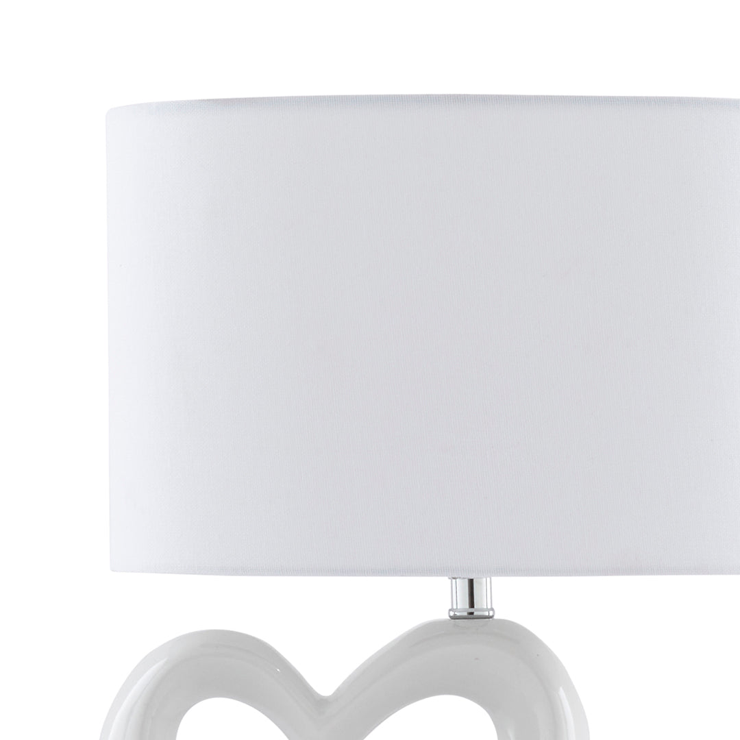 Link White Ceramic Table Lamp