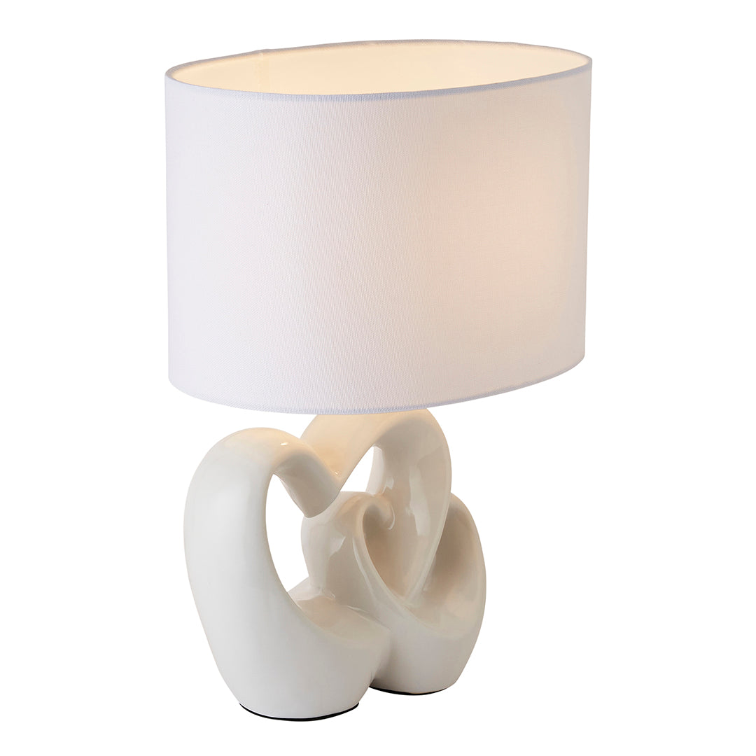 Link White Ceramic Table Lamp