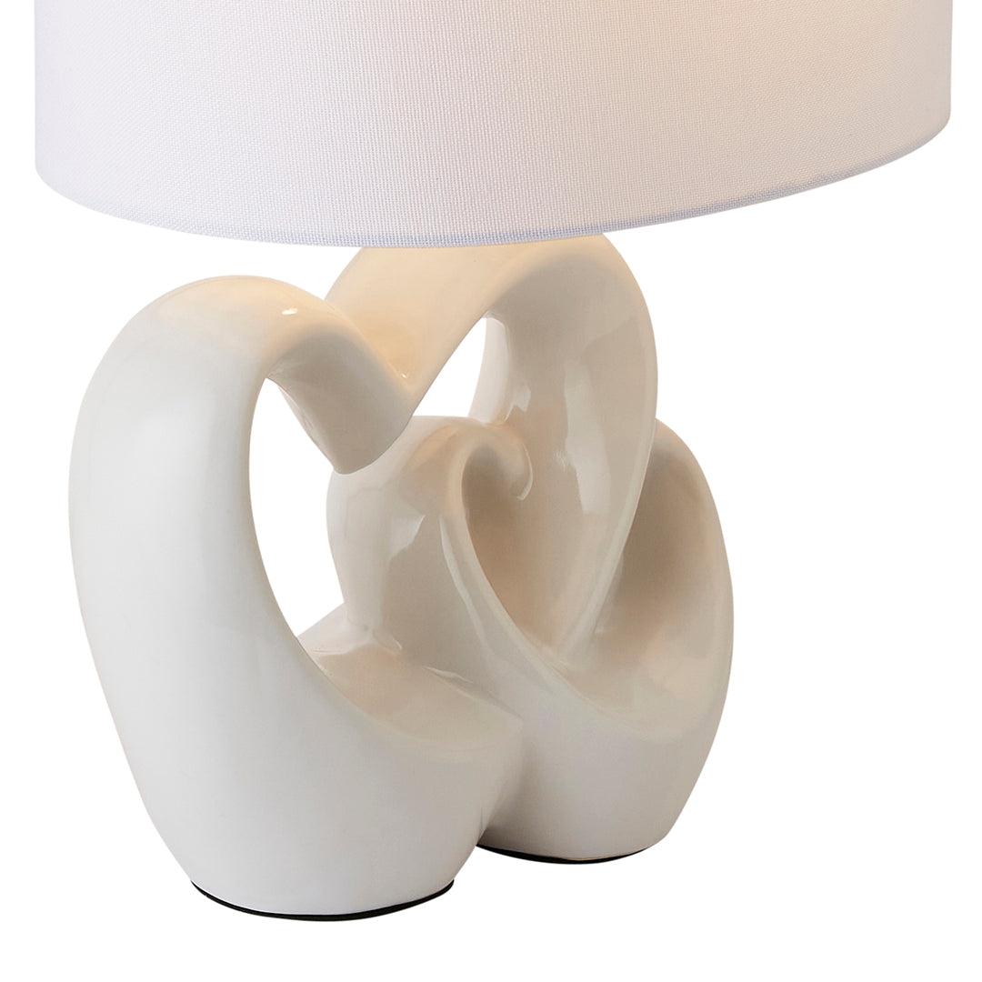 Link White Ceramic Table Lamp