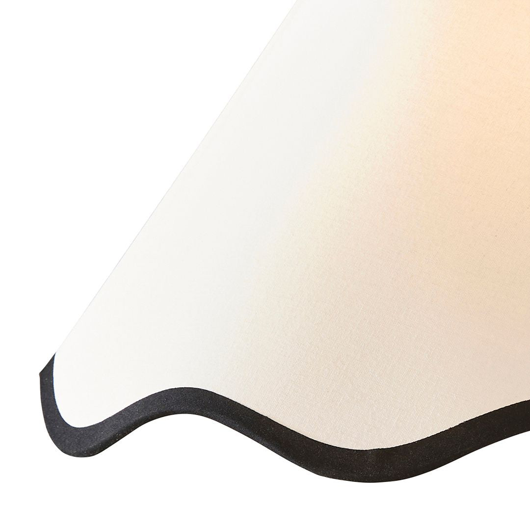 Ripple Shade Off White And Black 40.5Cm