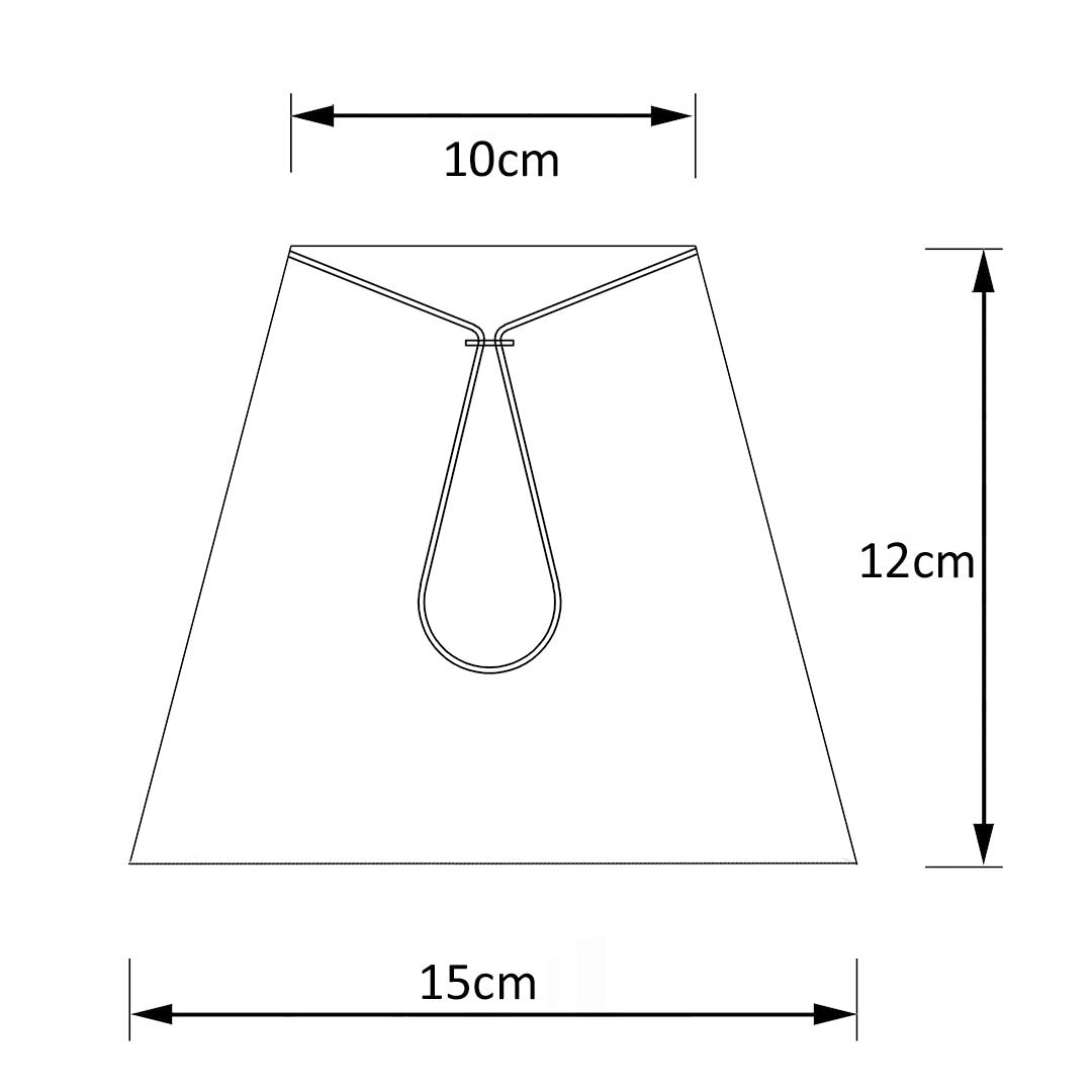 Lizzie 15cm Ivory Candle Shade