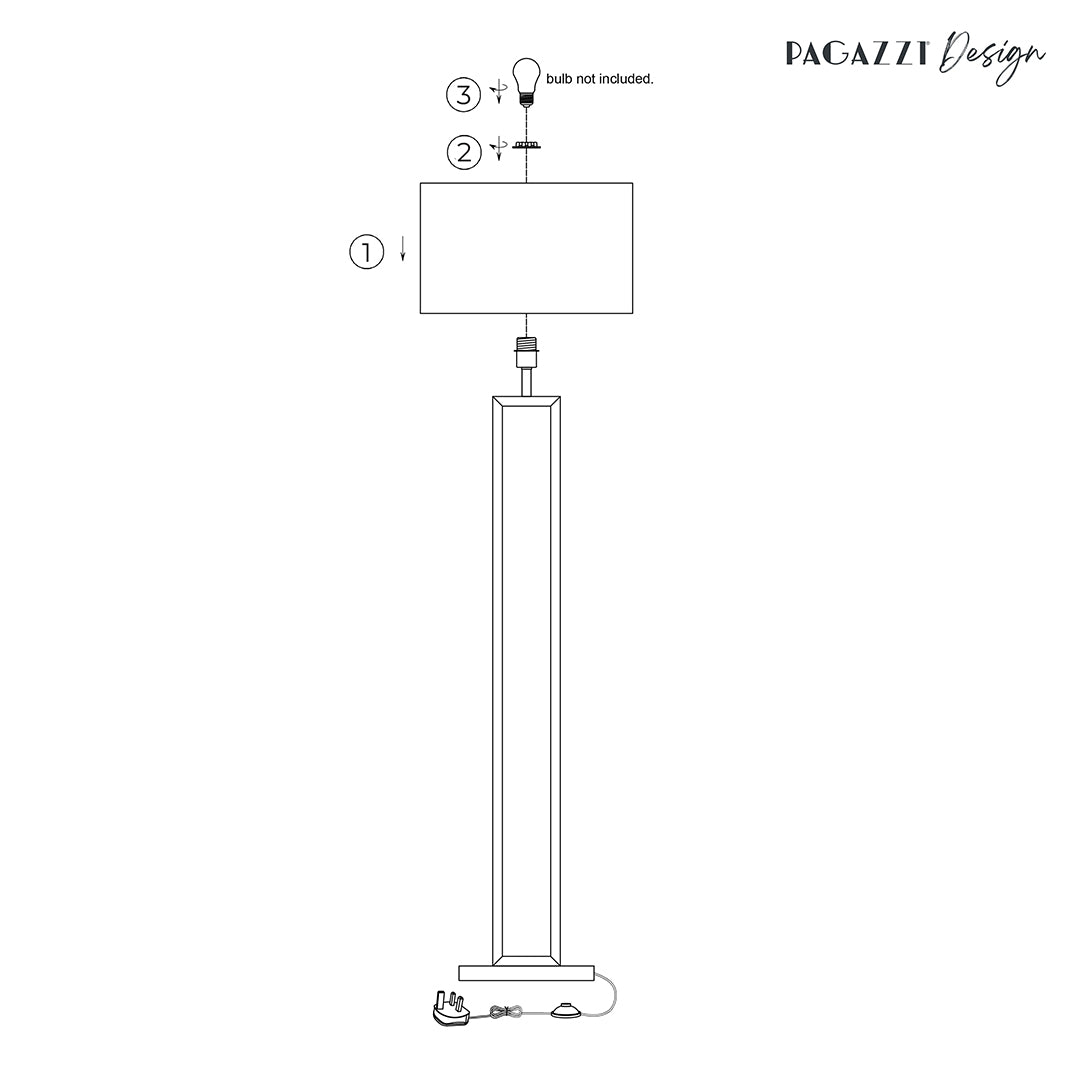 Imogen Grey Floor Lamp