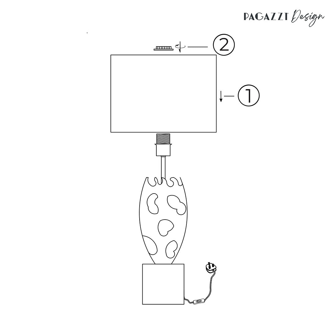 Riona Metallic Gold Table Lamp