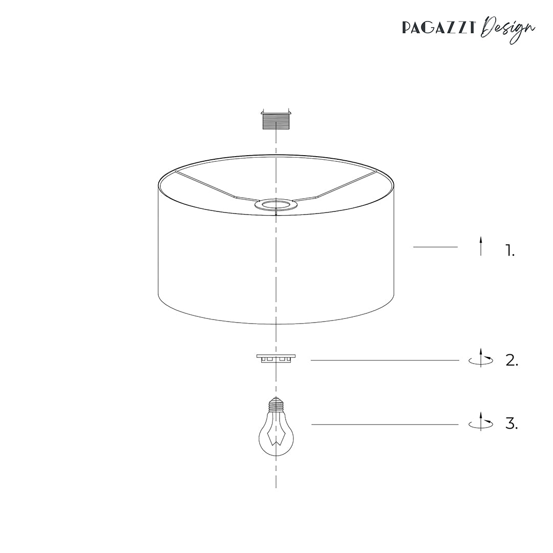 Rosiel Gold Jacquard 25Cm Shade