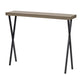 Data Oak Veneer and Black Console Table