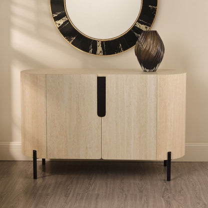 Ioana Small Travertine Effect Cabinet
