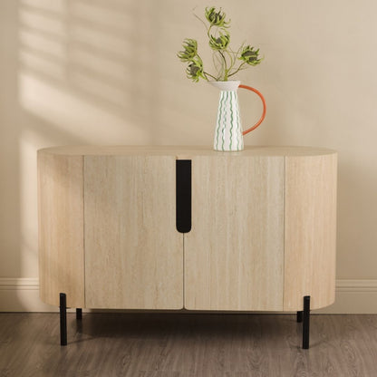 Ioana Small Travertine Effect Cabinet