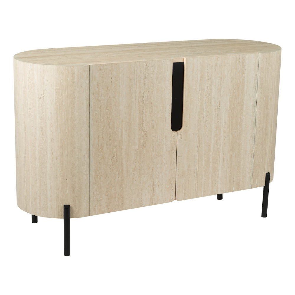 Ioana Small Travertine Effect Cabinet