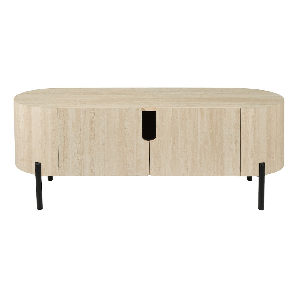 Ioana Large Travertine Effect Cabinet